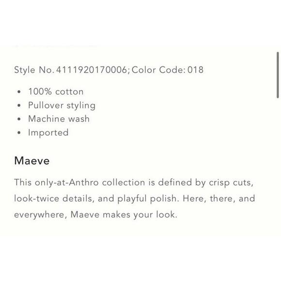 Maeve Anthropologie Heart Printed Sweatshirt 100% Cotton Size X-Small - Picture 3 of 12